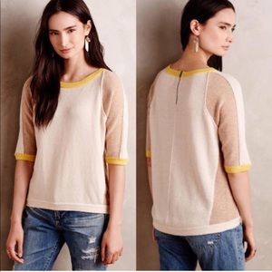 Anthropologie Color block Sweater by Field Flower